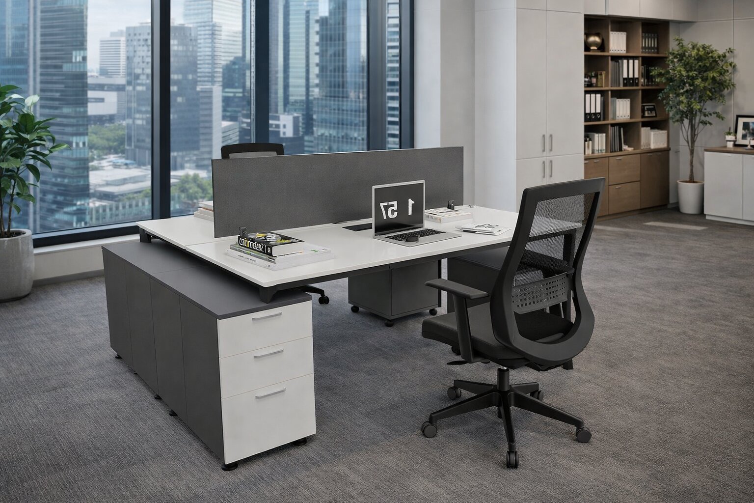 Corner 2'li Kesonlu Workstation