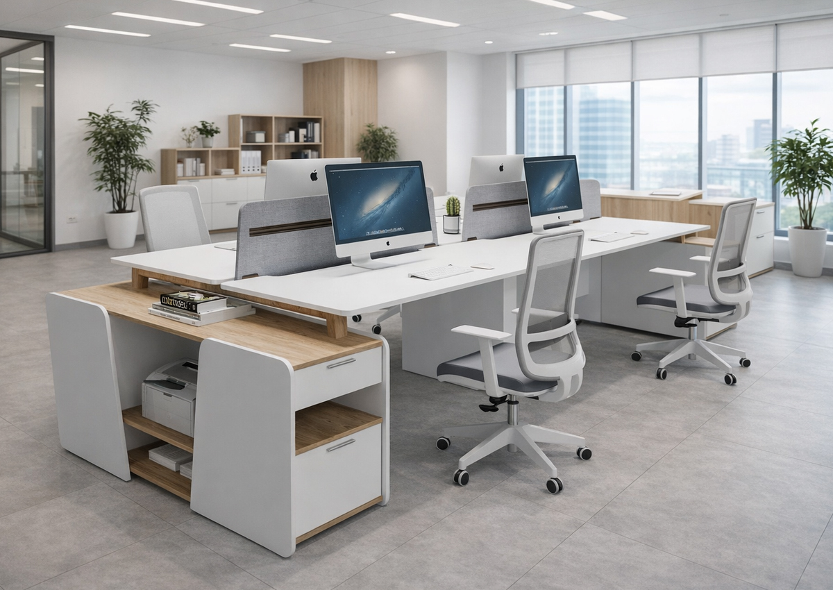 Woody 4'lü Workstation