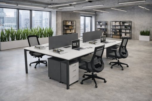 Corner 4'lü Workstation