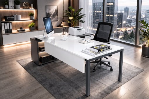 Ear Alt Etajerli Çalışma Masası